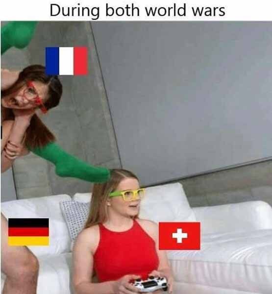 The Swiss are very peaceful