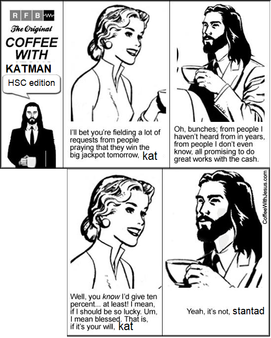 Second time I put you as Jesus kat, damn hsc2018