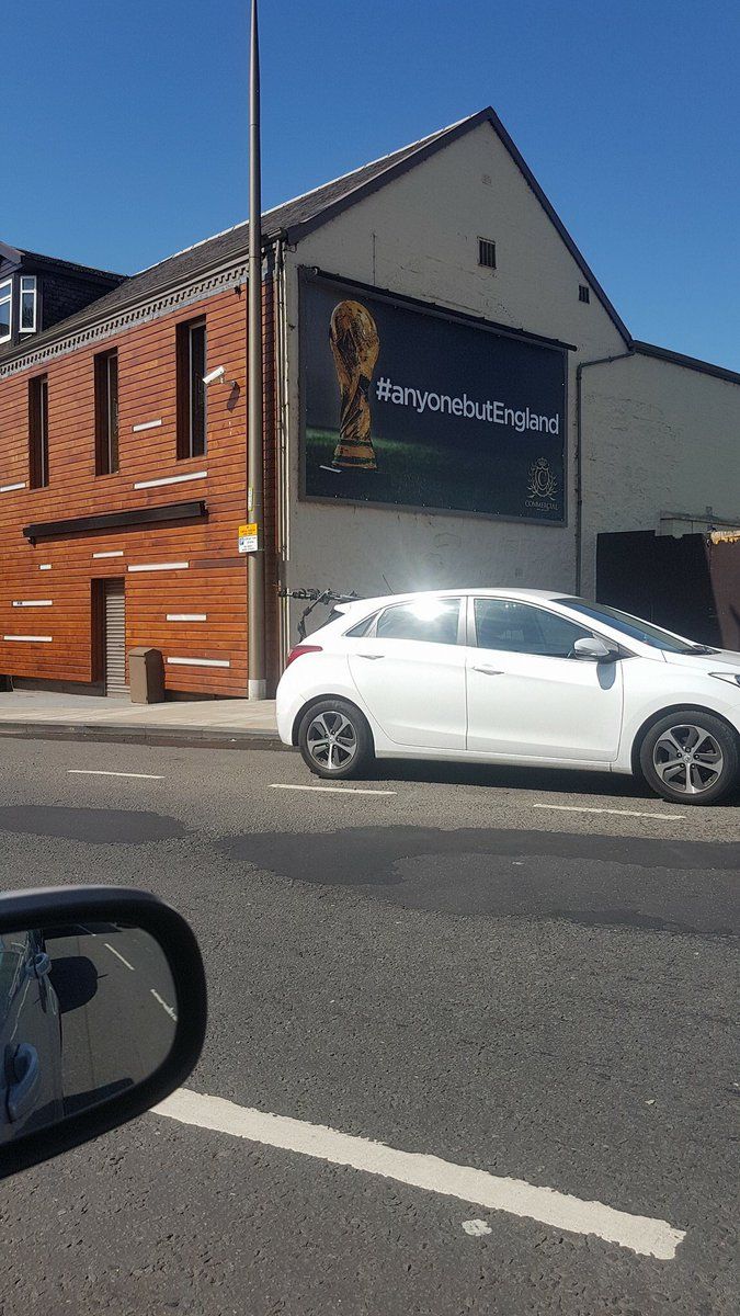 Scotland showing support for England's first match