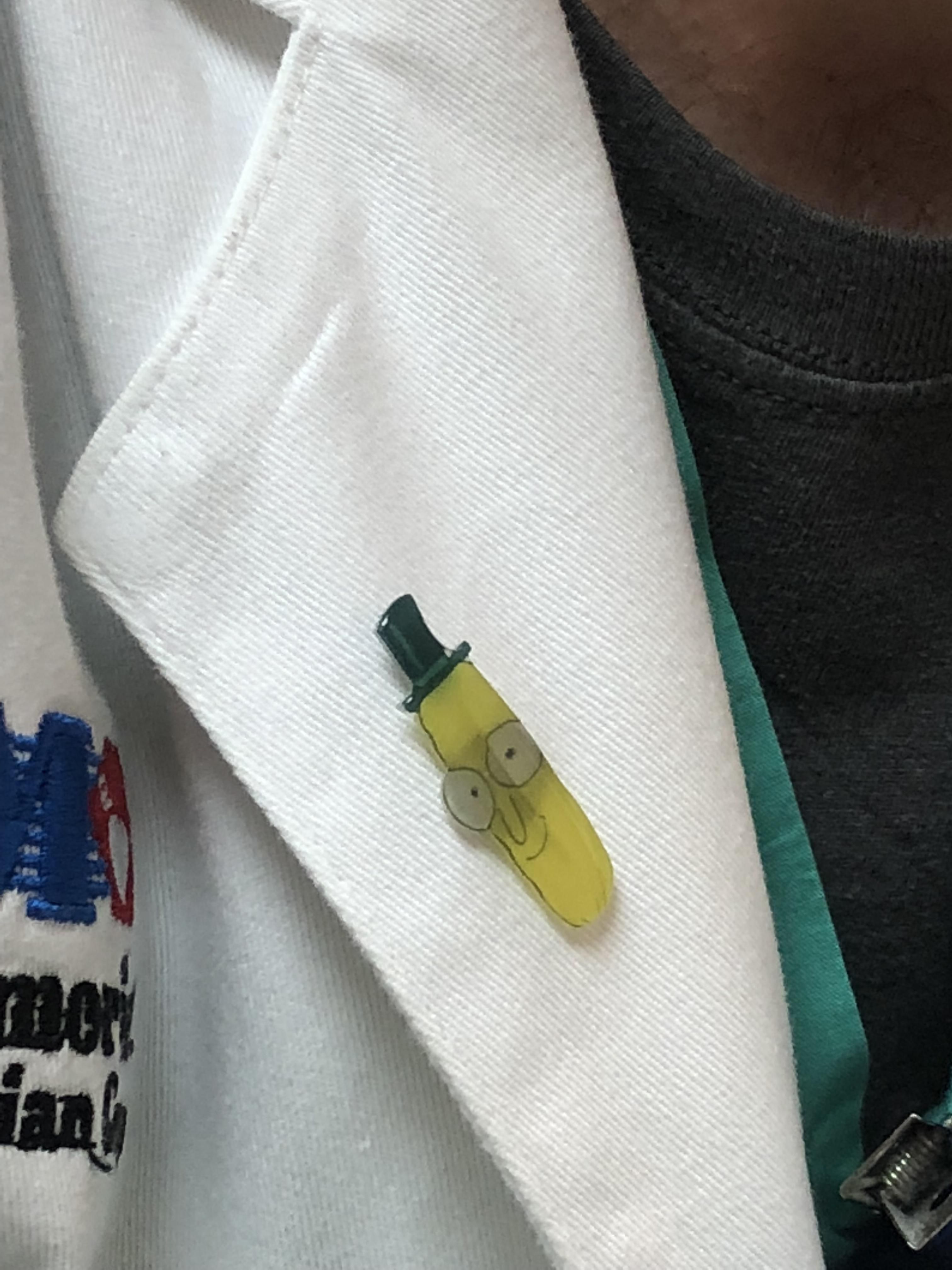 My colon doctor has a Mr. Poopybutthole pin