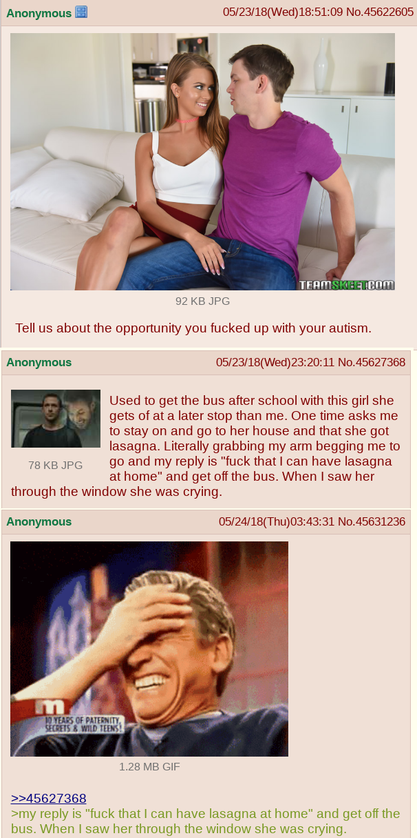 Anon makes a girl cry