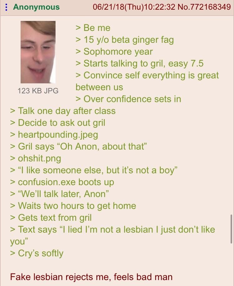 Anon meets a lesbian