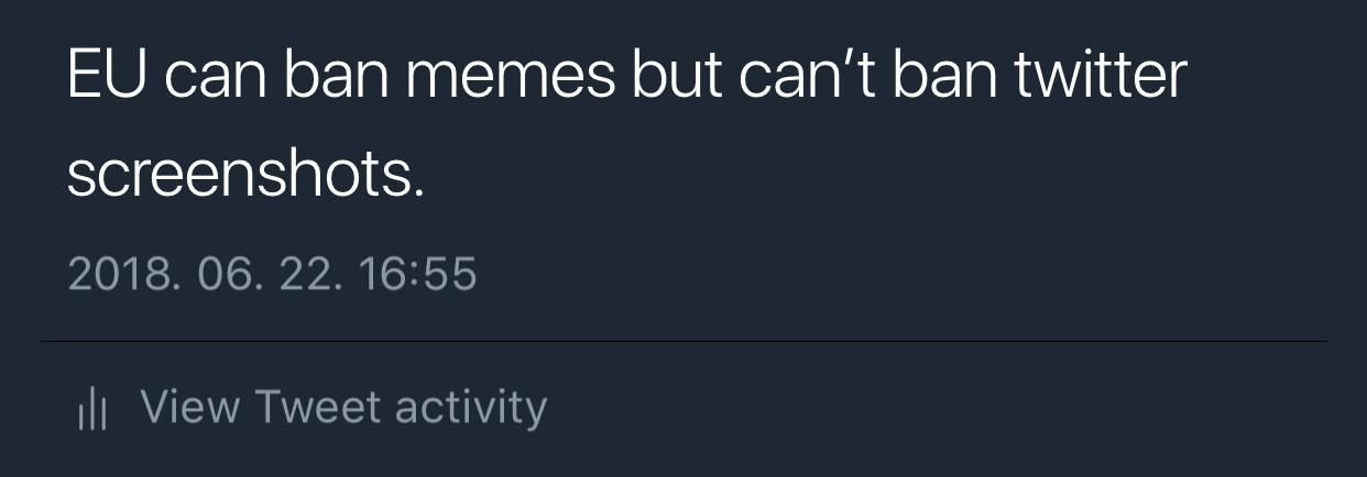 Cuz they aren't memes