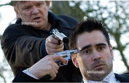 Put the gun down before I shoot you