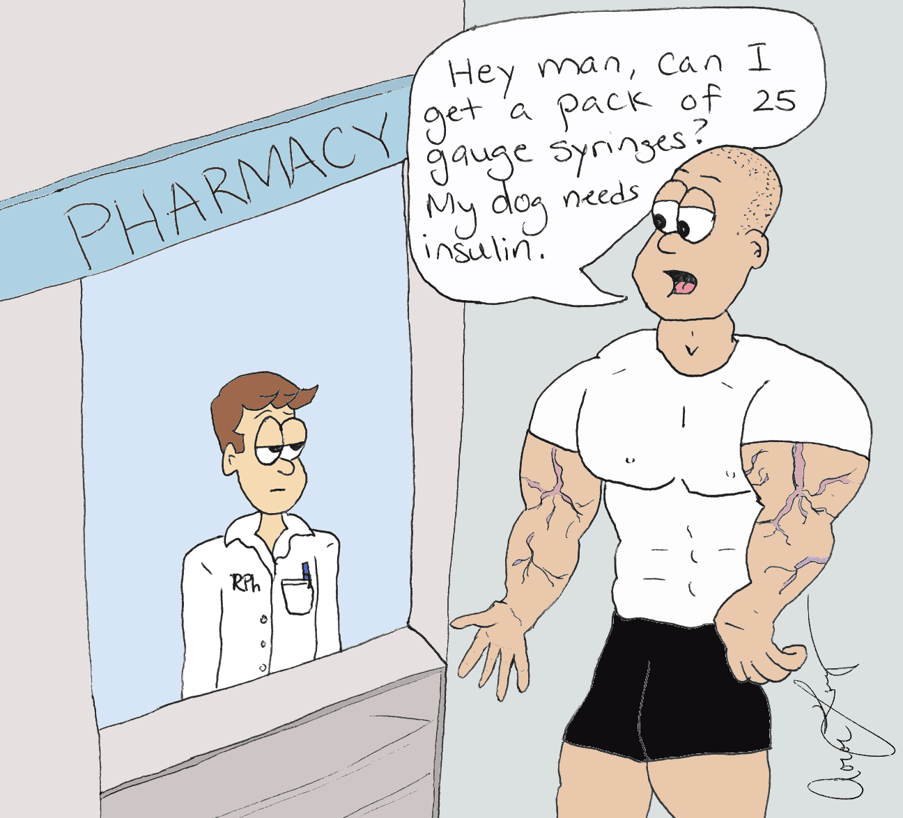 I work in a pharmacy, and this is happens a lot.
