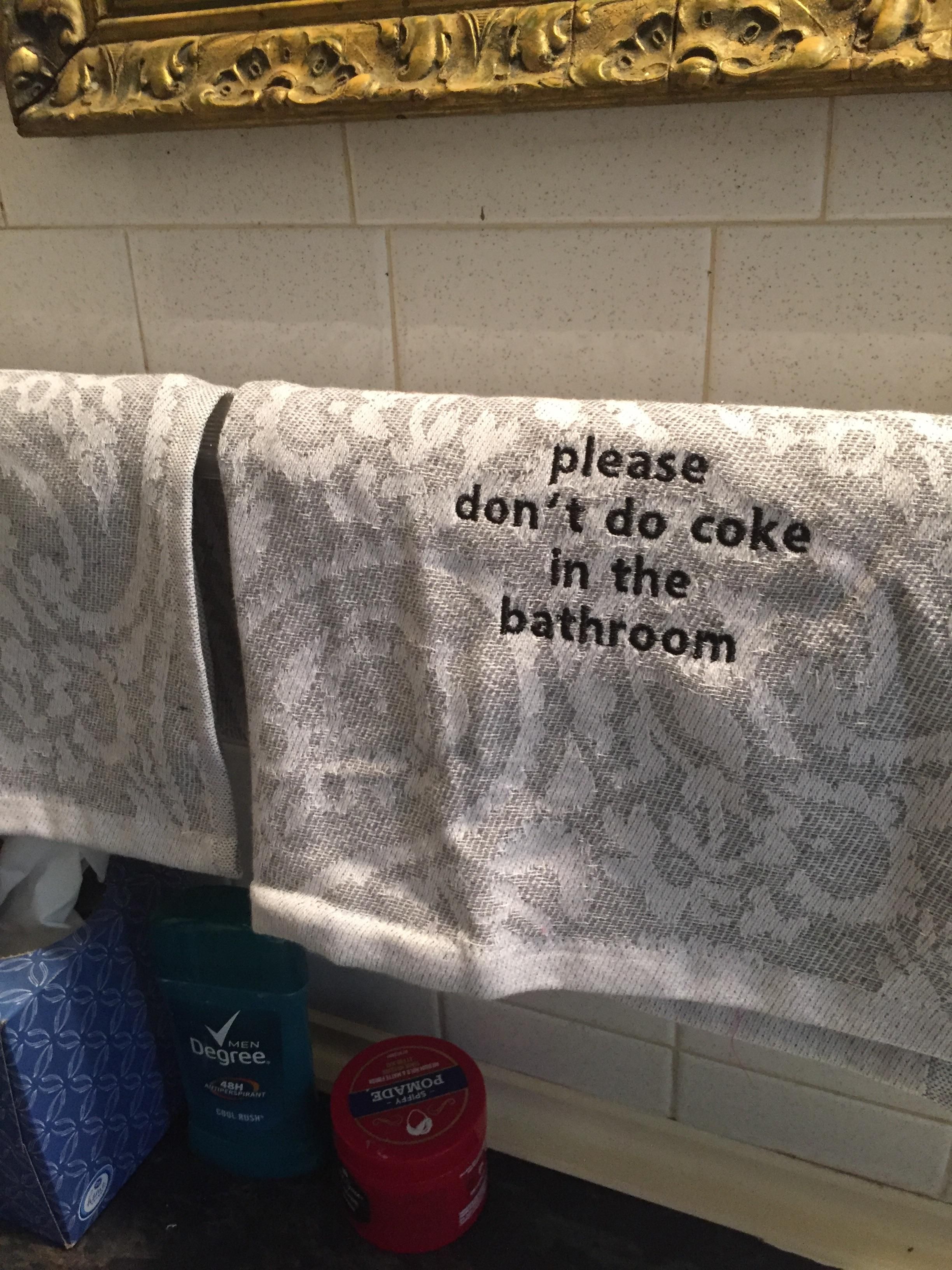 My brothers hand towels