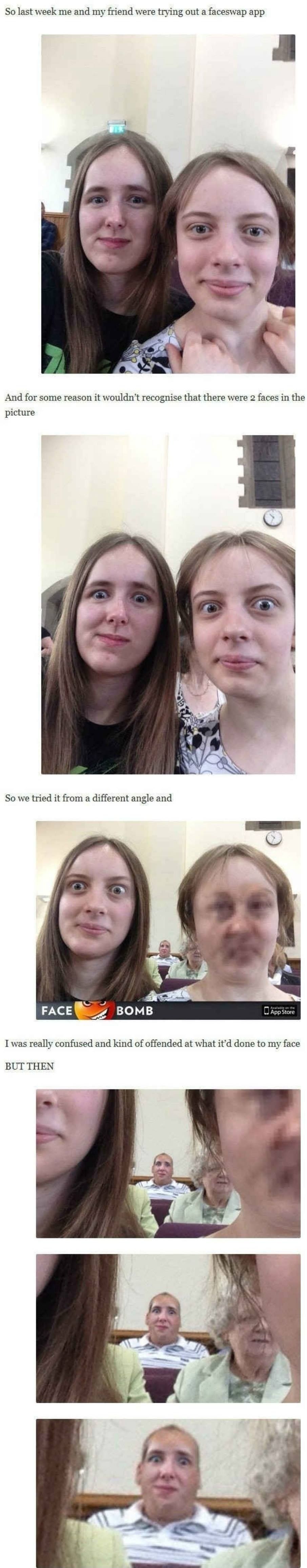 Why can't the faces swap?