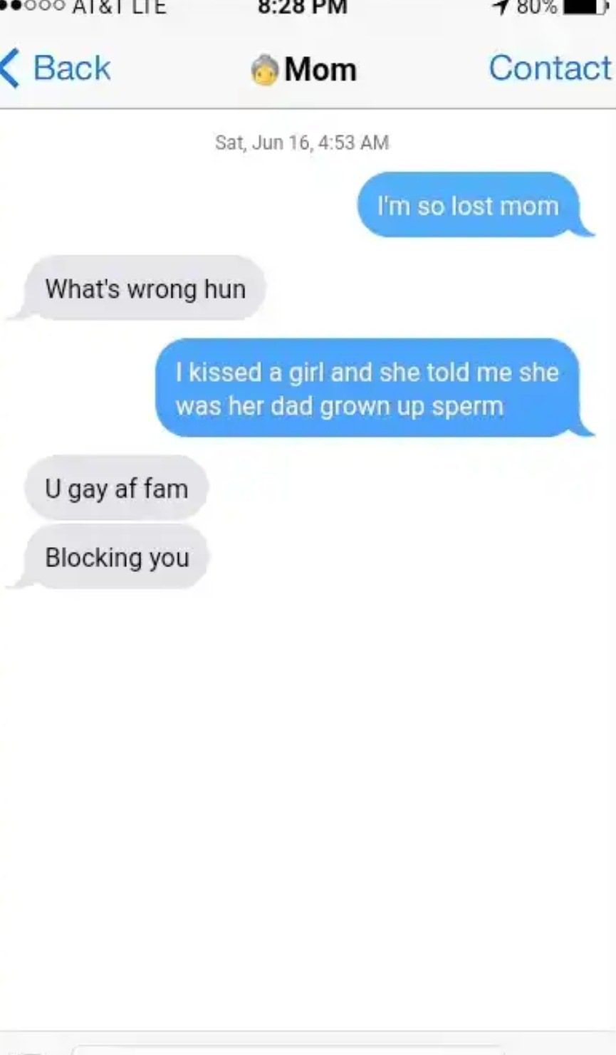 mom no :(