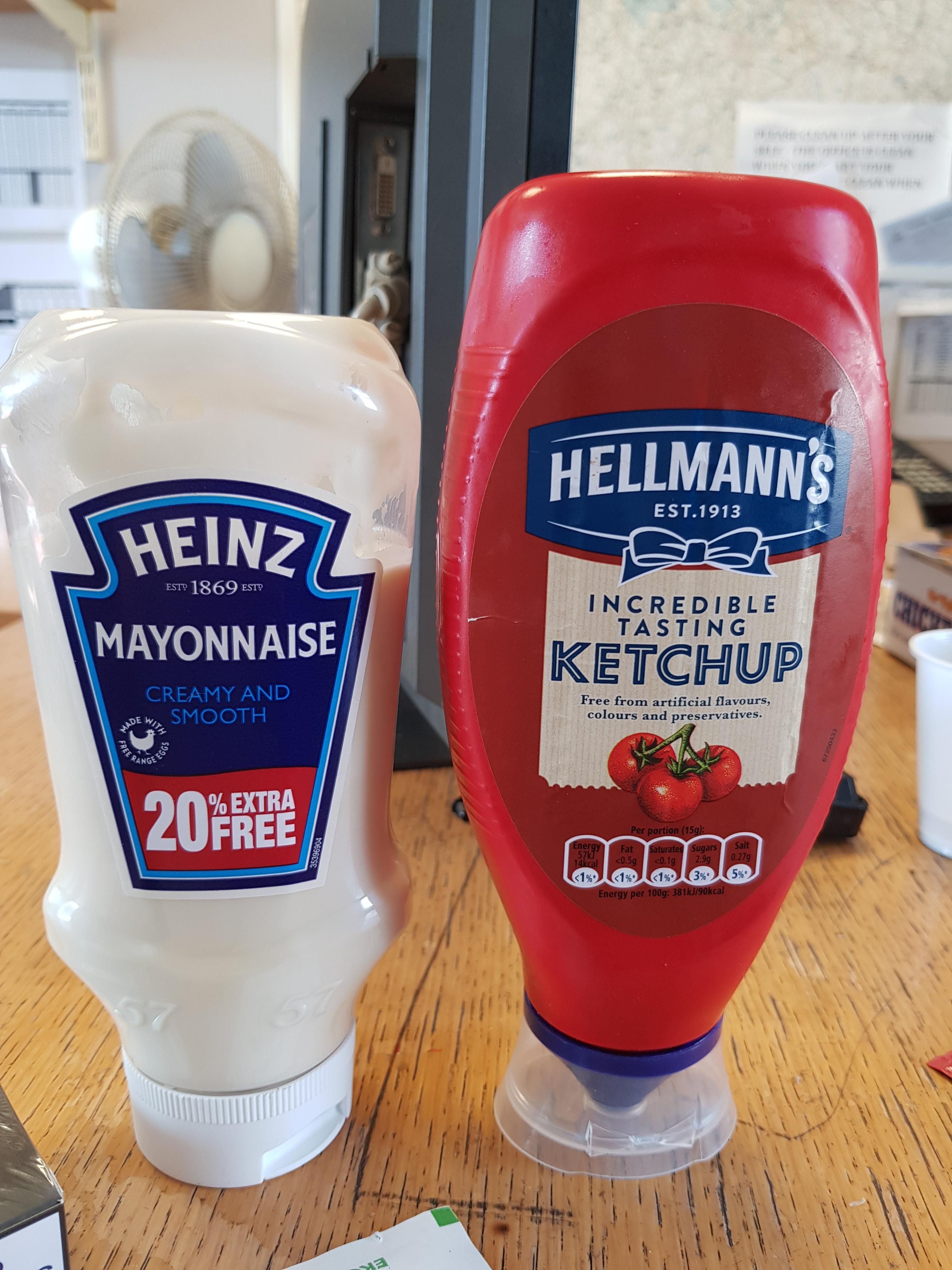 When you insist on Heinz and Hellmans but something still isn't right