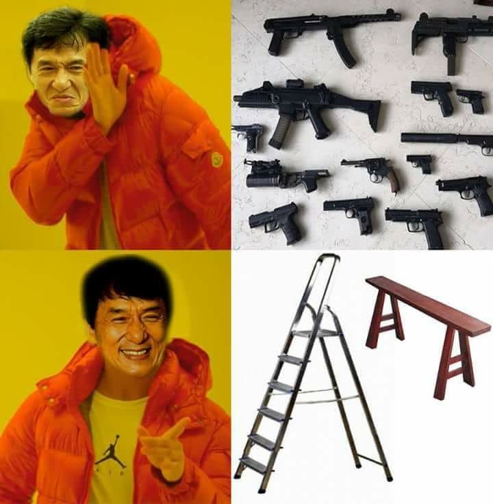 Every Jackie Chan movie in a nutshell.