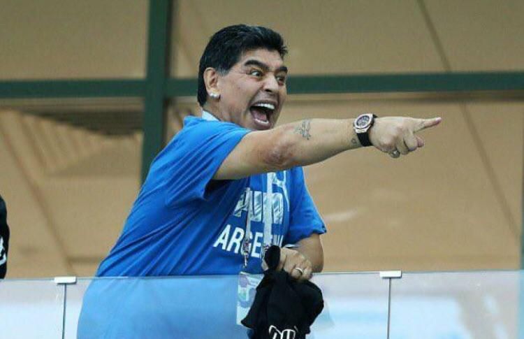 According to reports, doctors have found blood in Maradona’s cocaine system. #WorldCup2K18