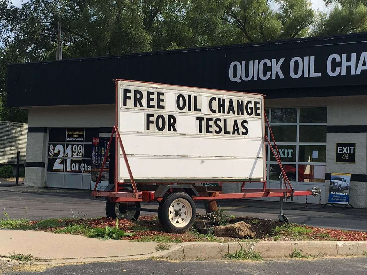 Free Oil for Tesla
