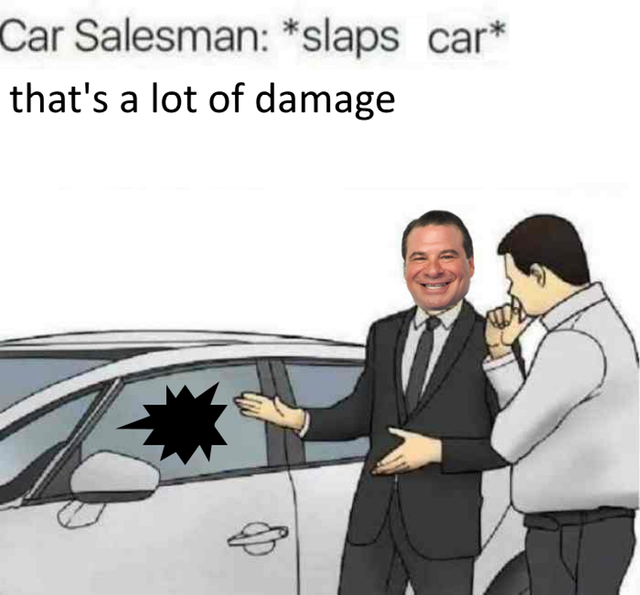 Slaps car