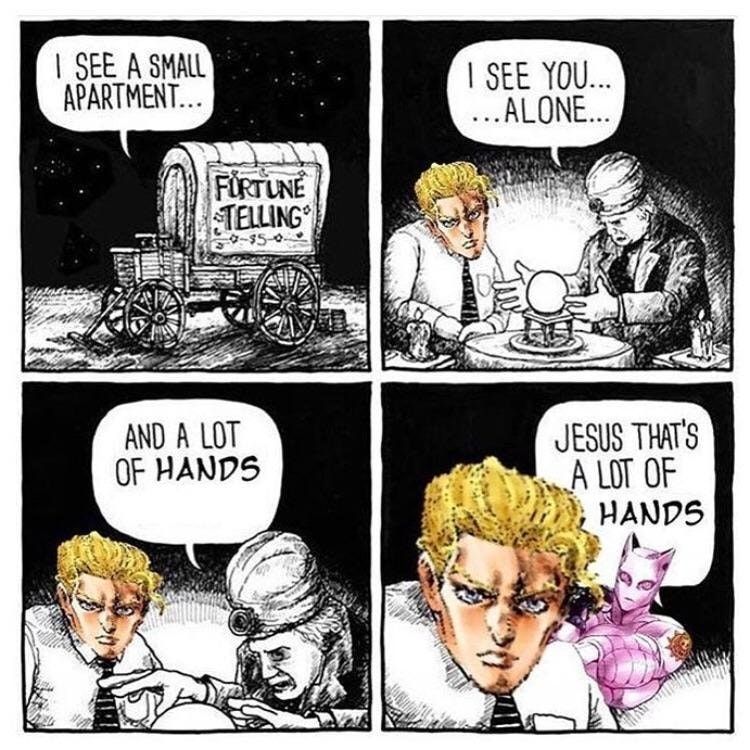 Killer queen has already touched the crystal ball