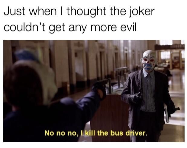 This is so sad, can we hit the Joker?