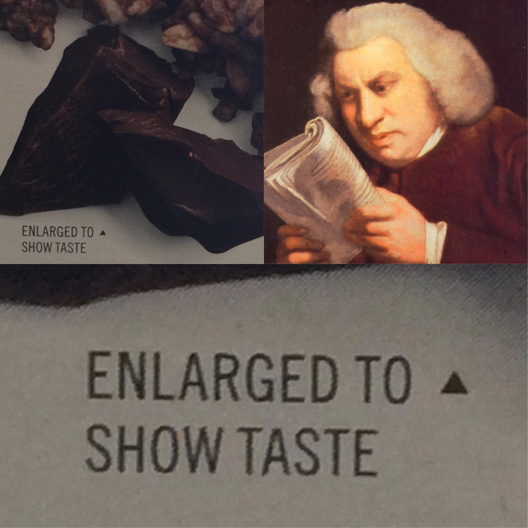 How does one show taste?