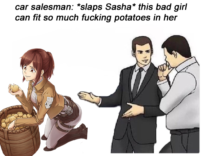 mmmm yes, you eat that potato