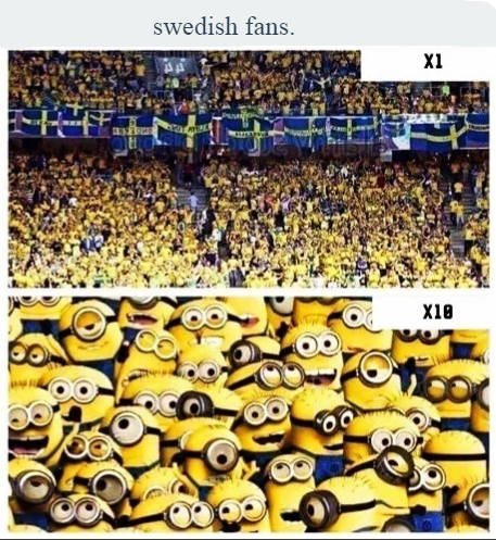 Swedish fans.