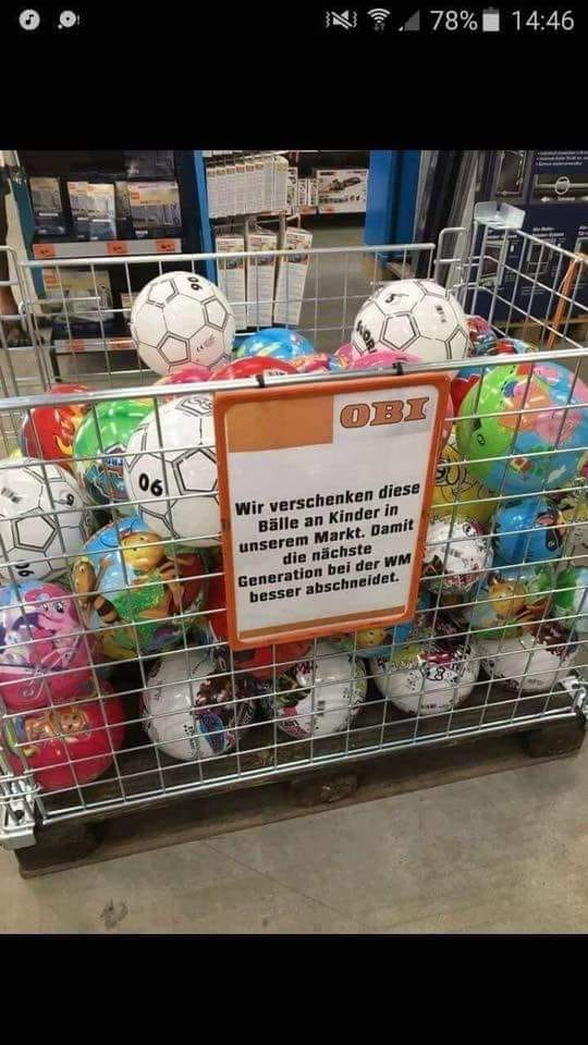 German store is giving soccer balls away for free so that the next generation plays better.