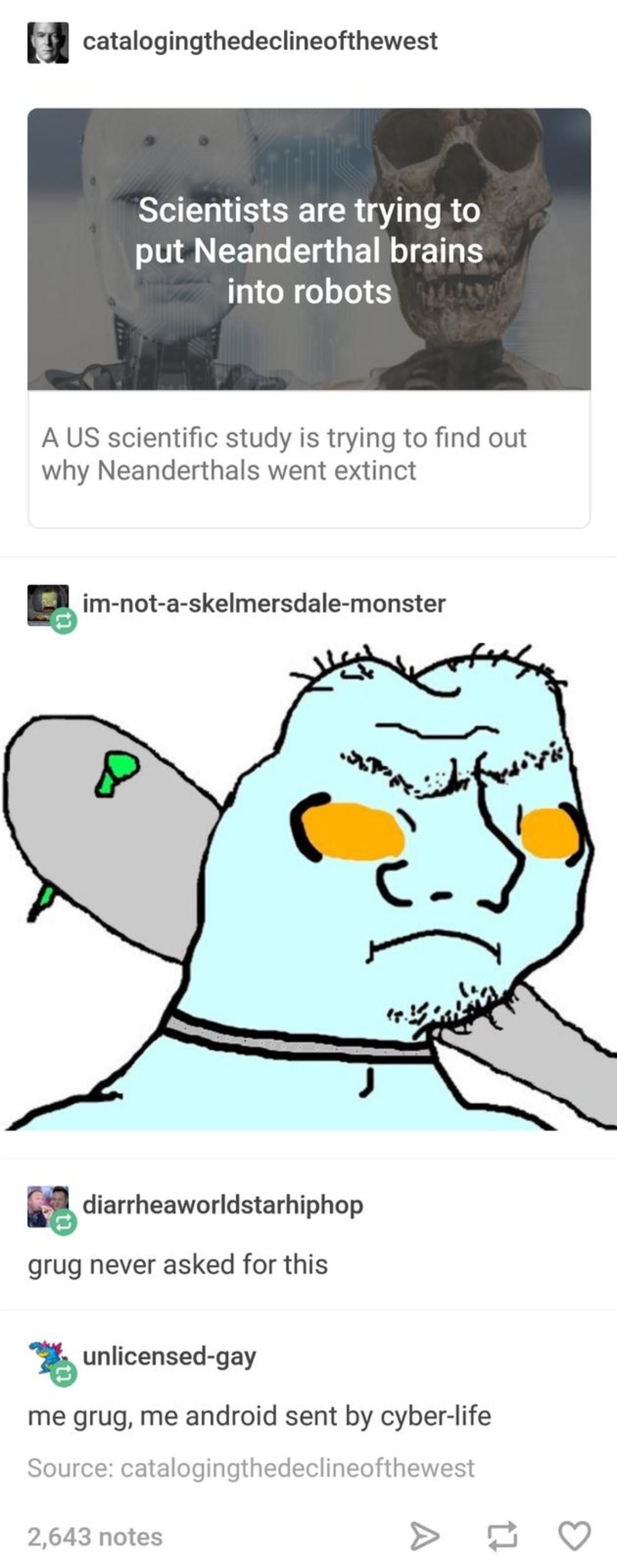 [Commentary] Grug-47 no feel pain, me smash meatbags