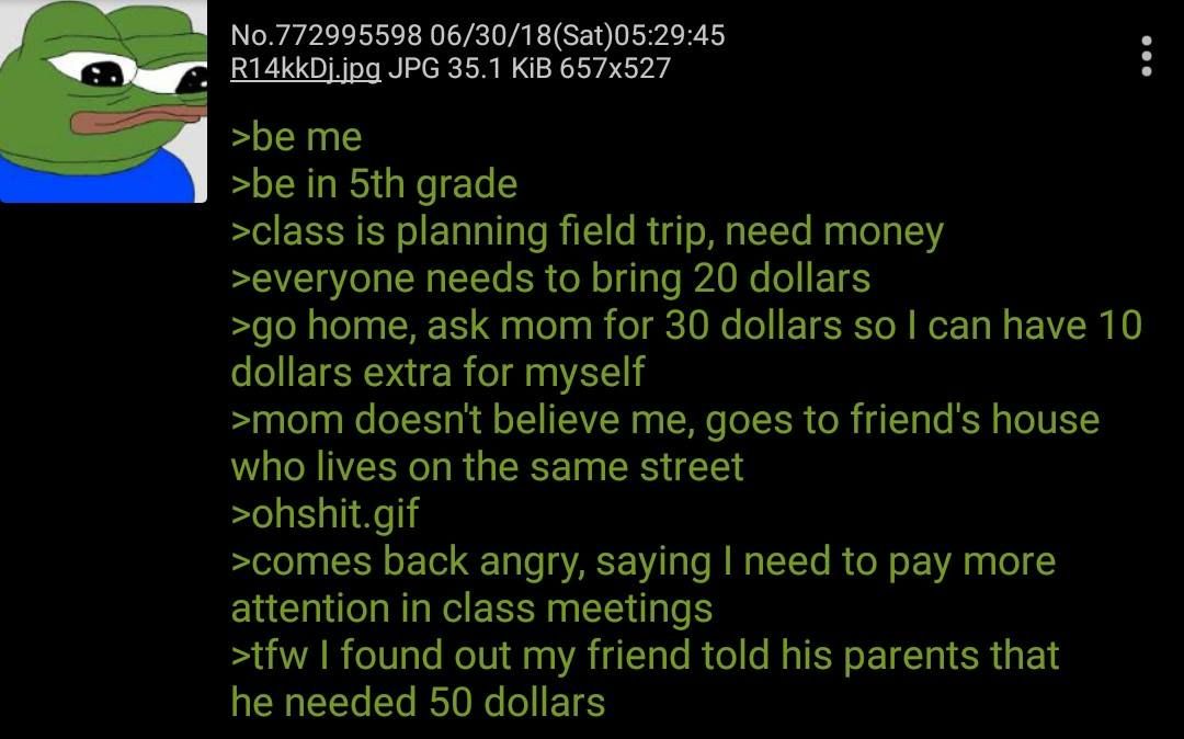Anon doesn't pay attention