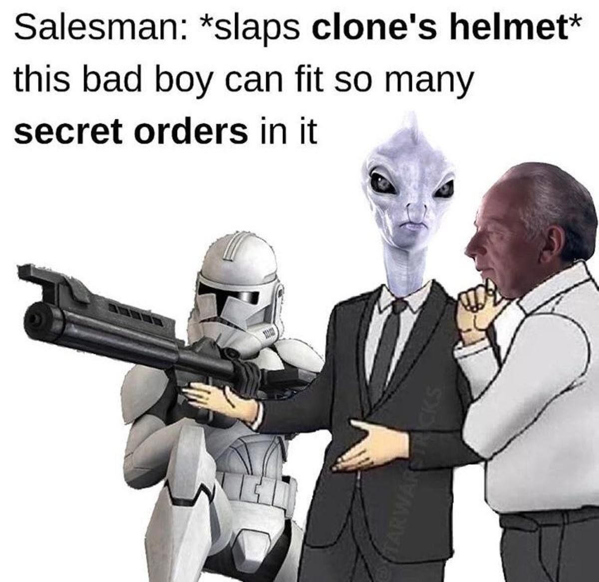 Control chips were implanted, to force the clones to comply with the execution of Order 66.