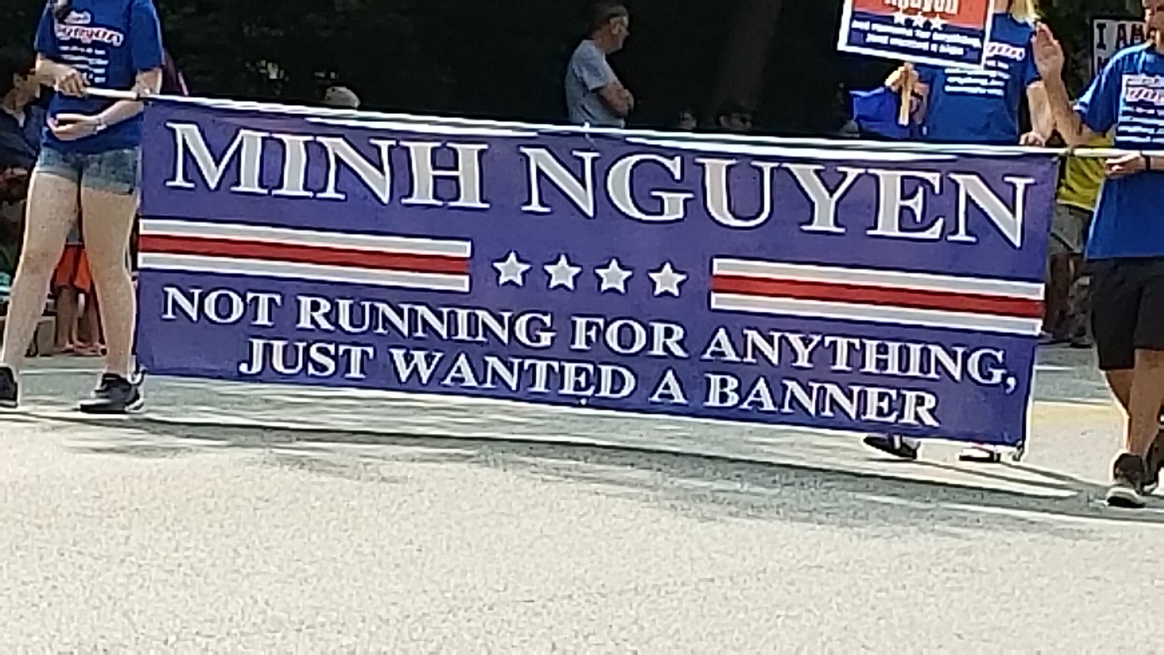 Just wanted to be part of the 4th of July parade