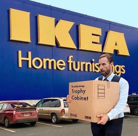 England after beating Sweden in the World Cup today.
