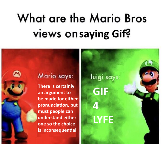 Remember, Luigi always rhymes