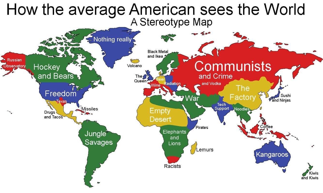 How the average American sees the world