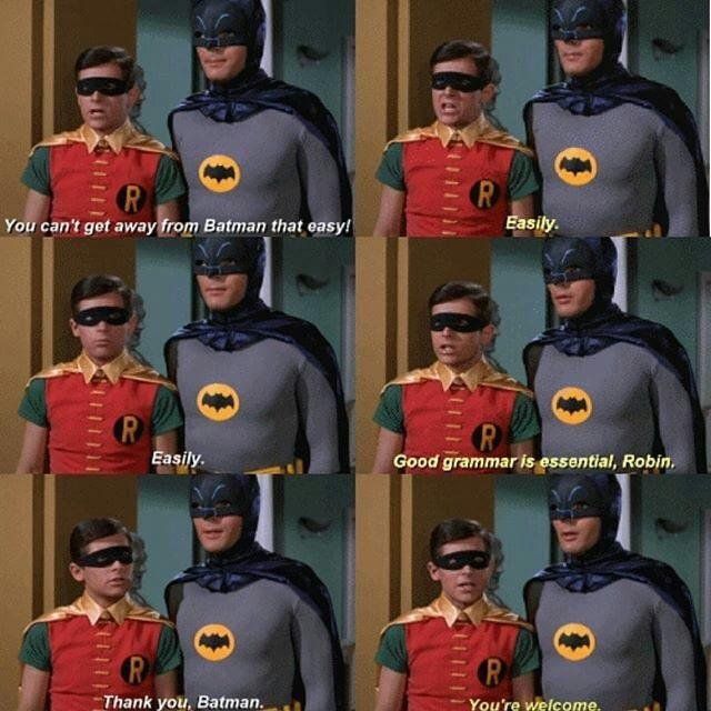 Always time for a life lesson from Batman