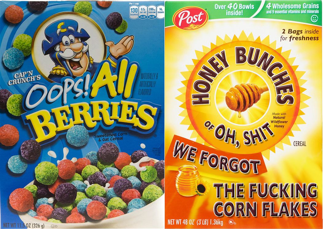 THIS is the cereal company mistake I want to see.