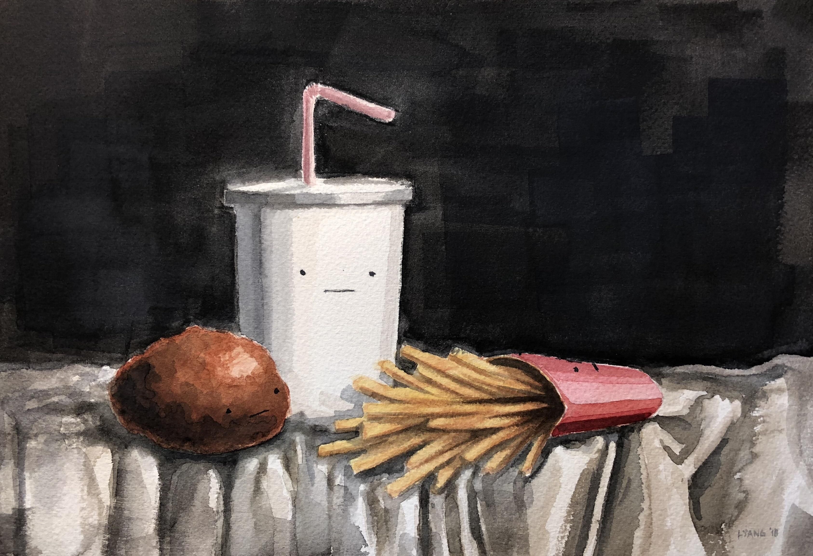 “Still Life” - watercolor on paper - 10” x 7”