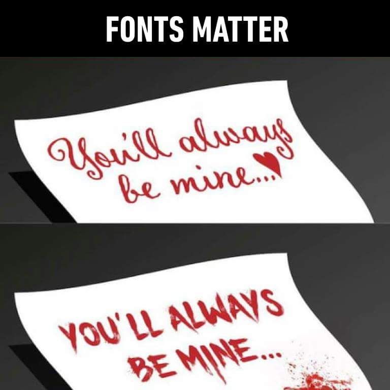 Fonts do matter