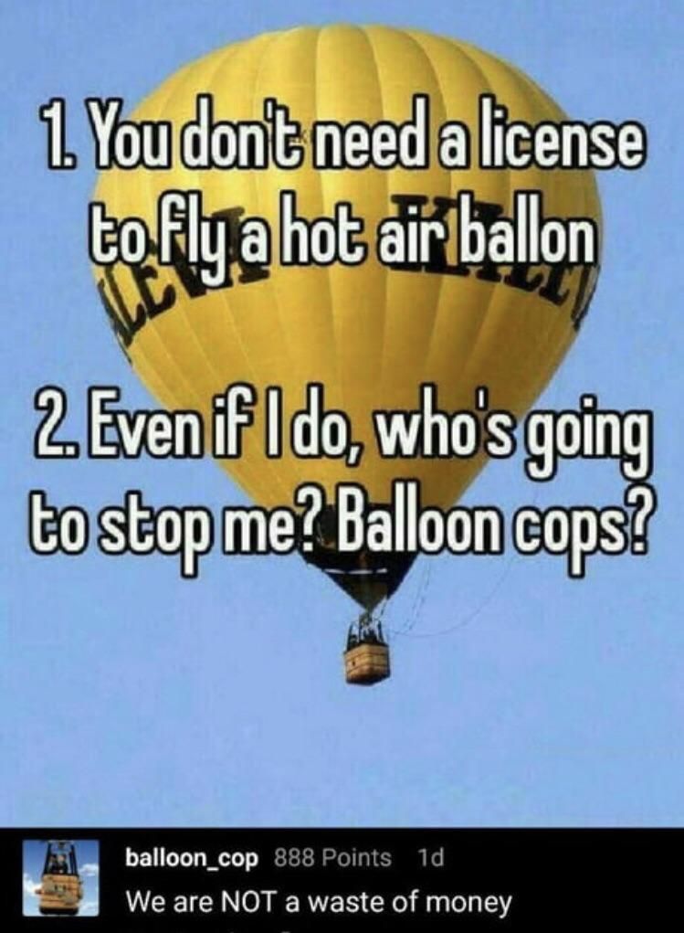 i’m a balloon cop