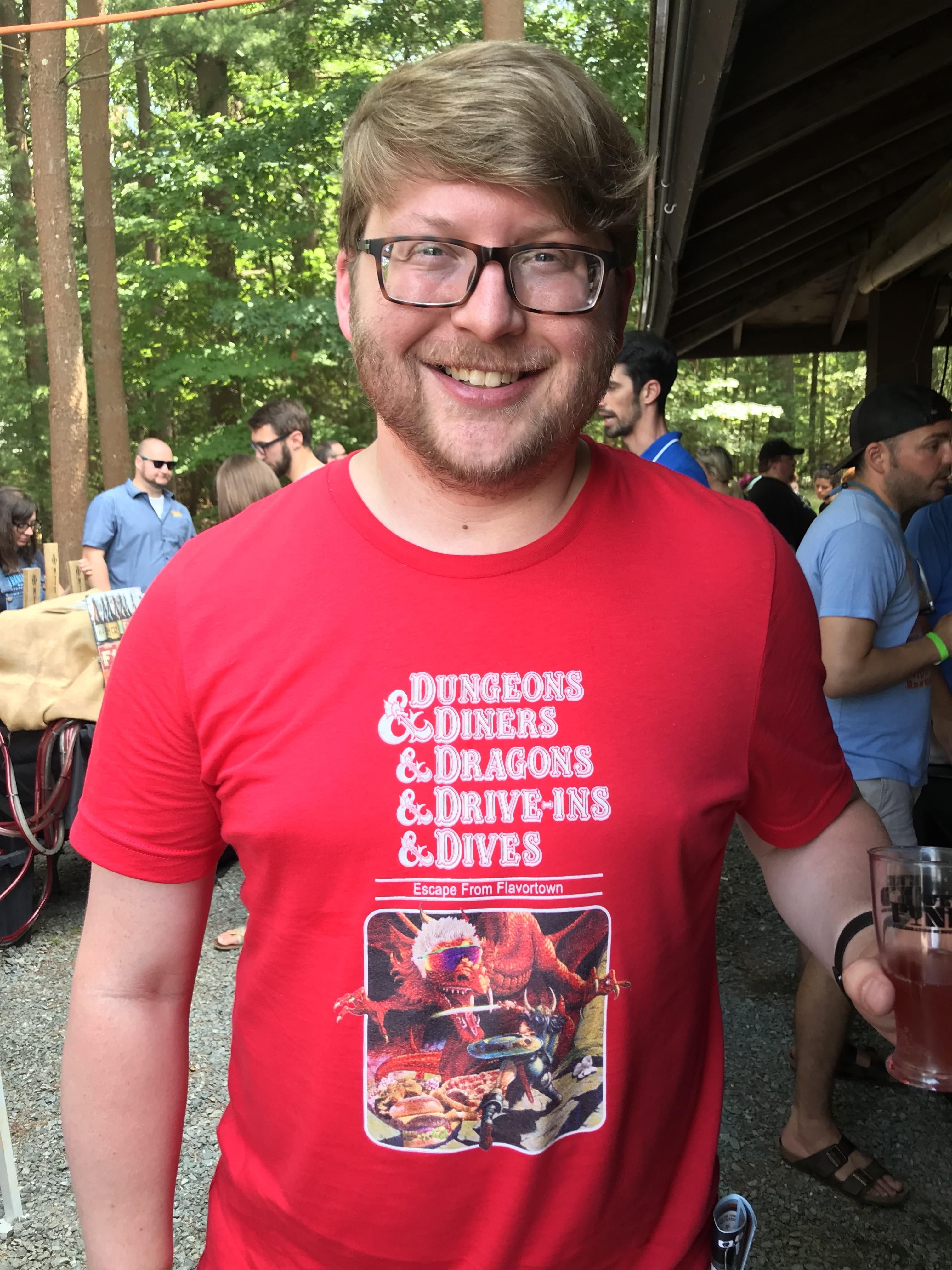 I found this man at a beer fest with this cool shirt