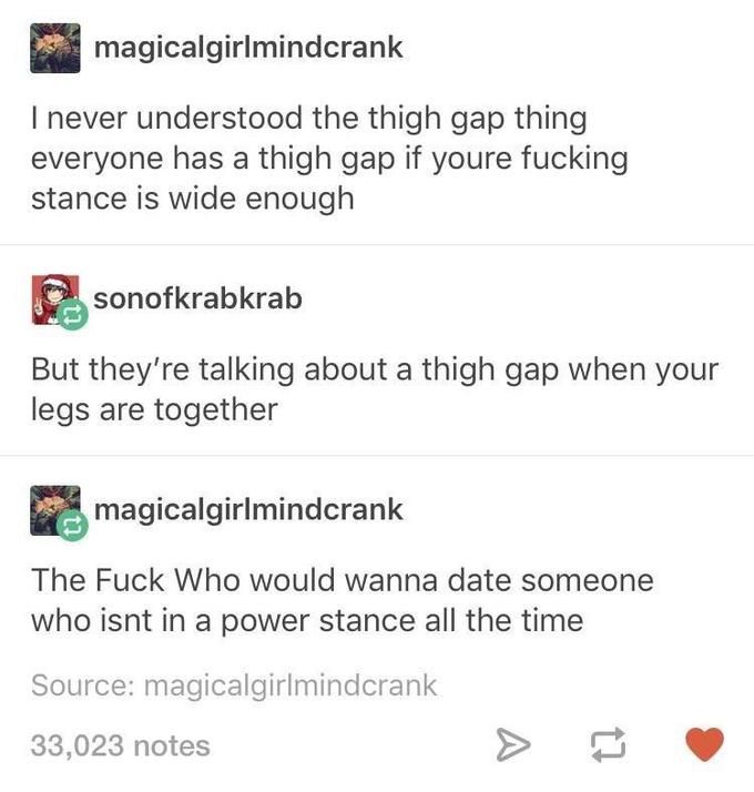 Powerstance to assert dominance