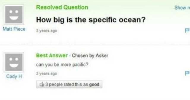 How pacific can someone be