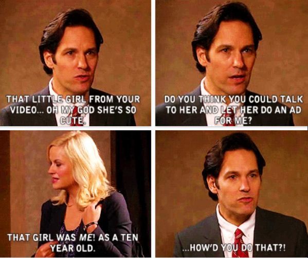 Paul Rudd in Parks and Rec was a god send.