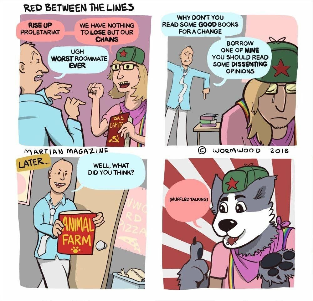 when an anticommunist comic accidentally supports furry communism