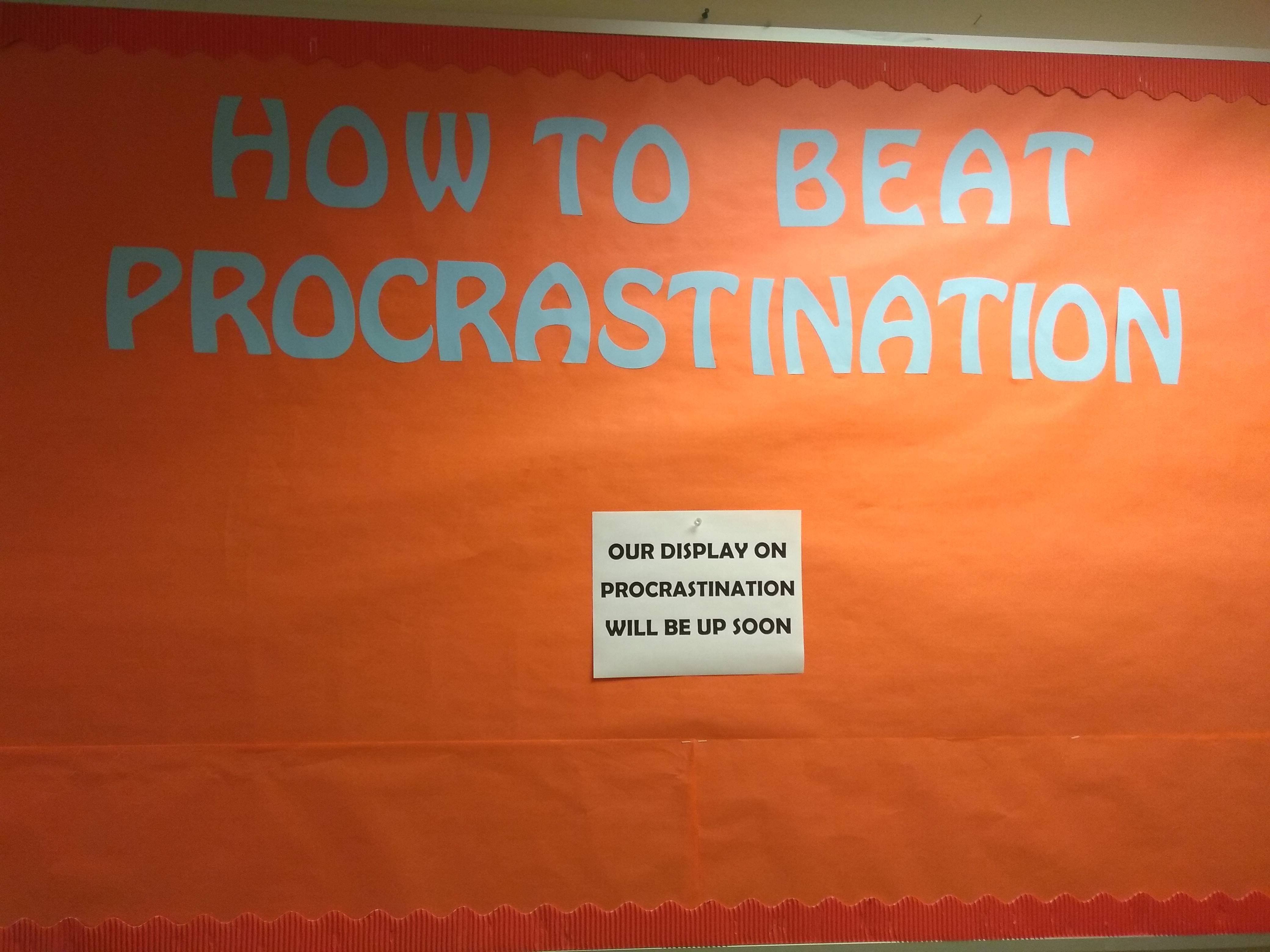 How to beat procastination