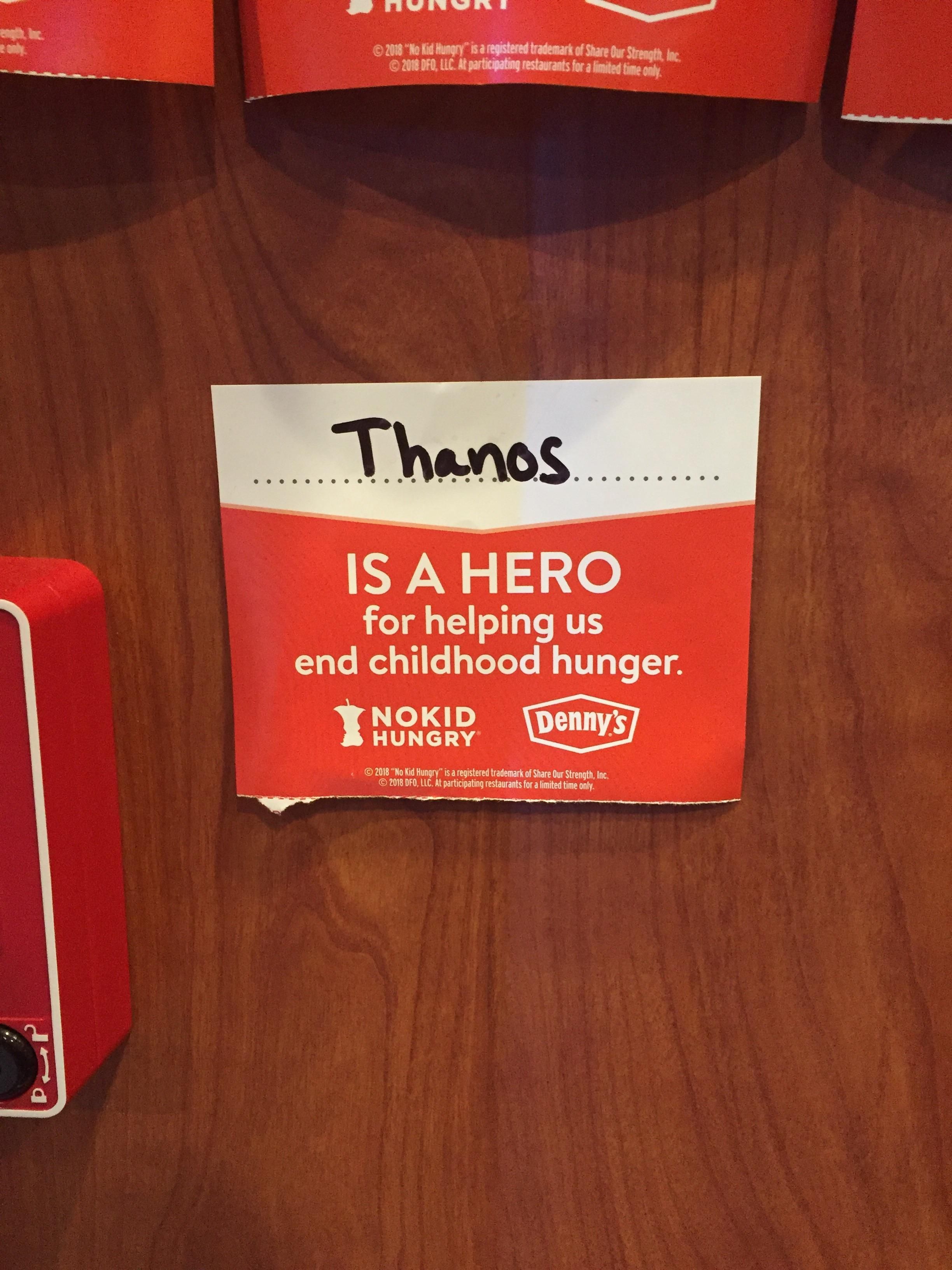 Found this at my local Denny's