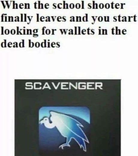 Don't forget your knife in case some of them still breathe