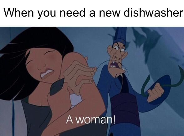 You need to respect your d̶i̶s̶h̶w̶a̶s̶h̶e̶r̶ Wahmen