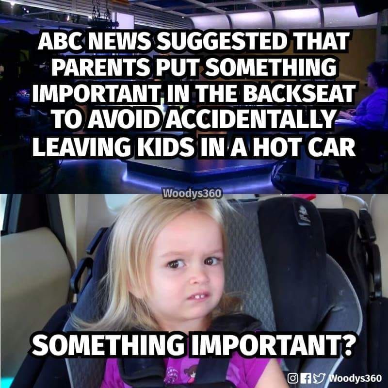 Put Something Important in the Backseat to Avoid Forgetting your Child