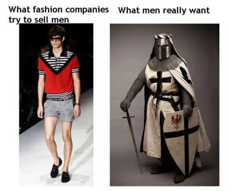 Seriously though why would anyone want to wear what the first dude is wearing??