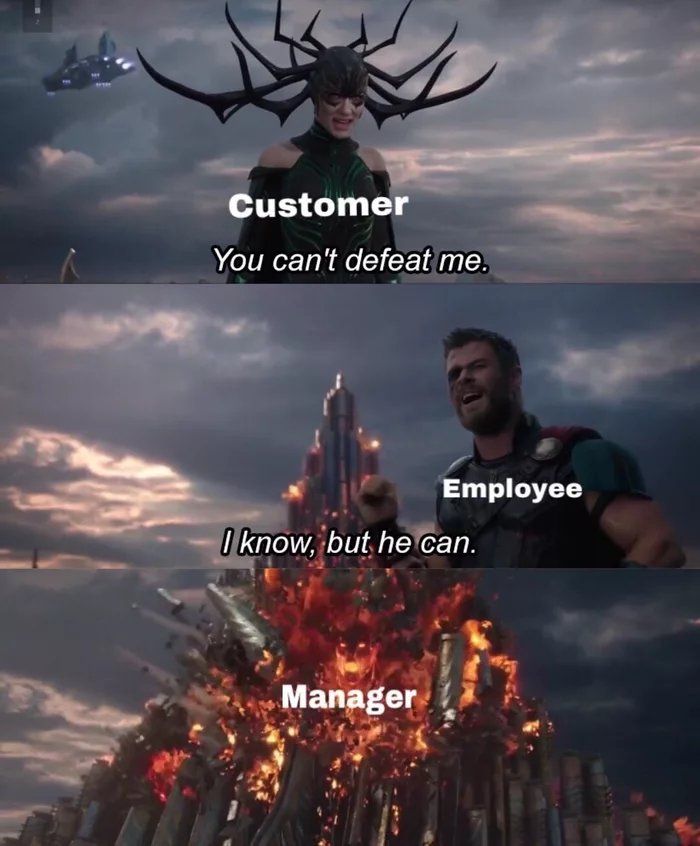 I want to see your manager