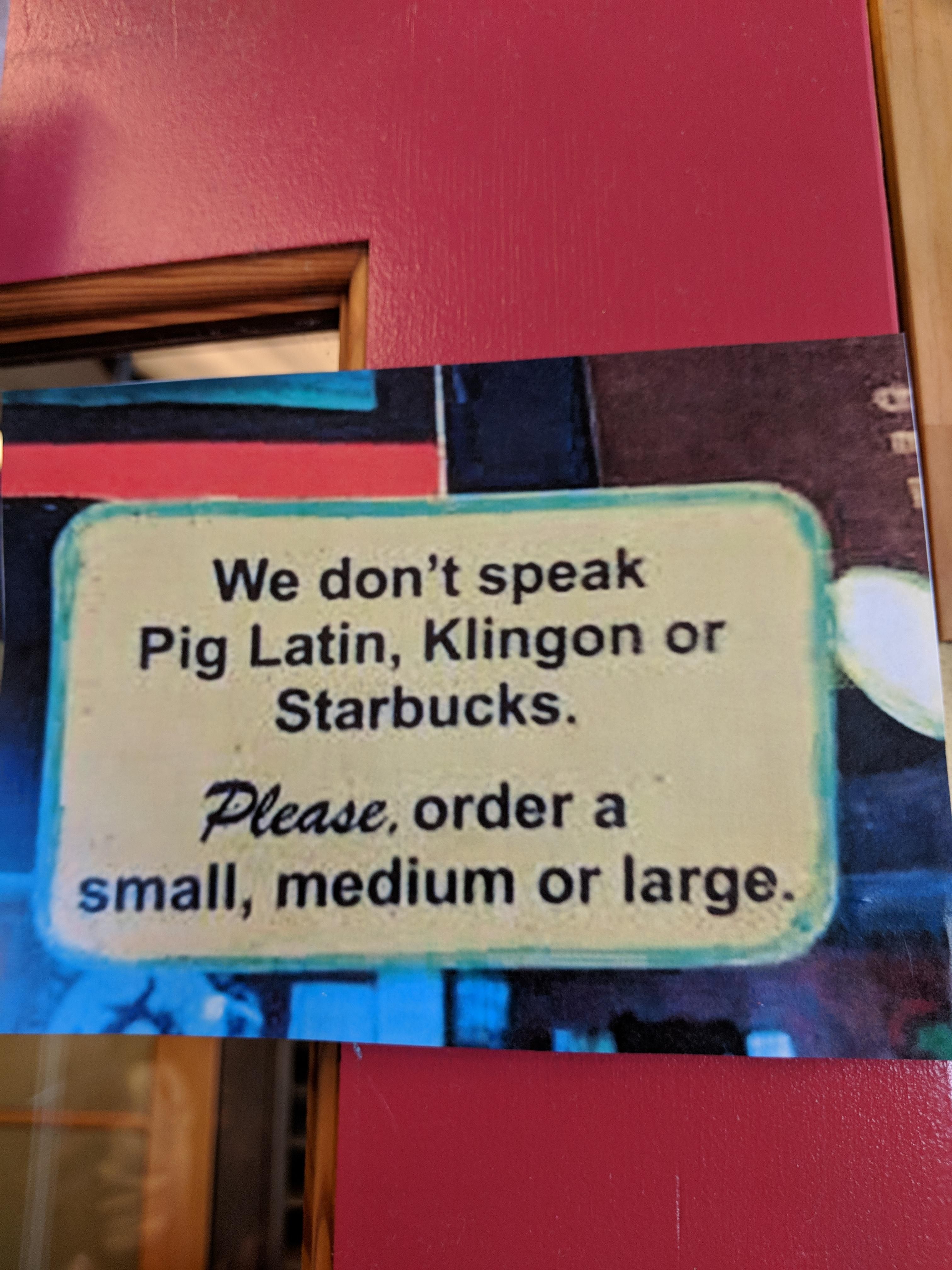 This indy coffee house sign