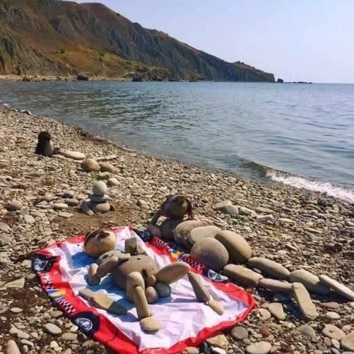 Couple of nudists ... I’m sure they were stoned.