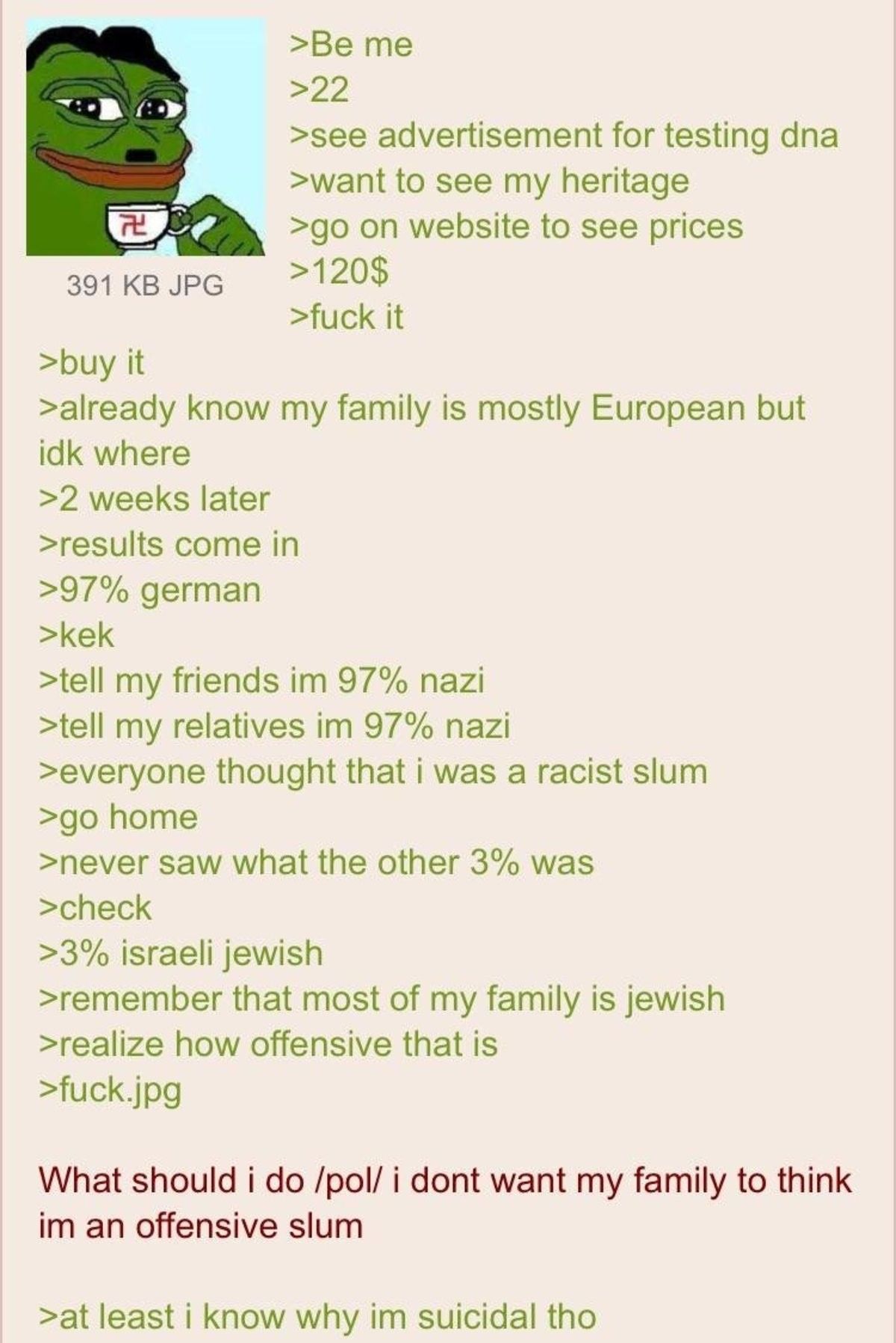 Anon is 100% autistic